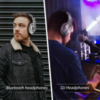 Oneodio Fusion przewodowe + bezprzewodowe słuchawki Bluetooth do telefonu Mic Over Ear Studio słuchawki DJ profesjonalny zestaw słuchawkowy do nagrywania 5